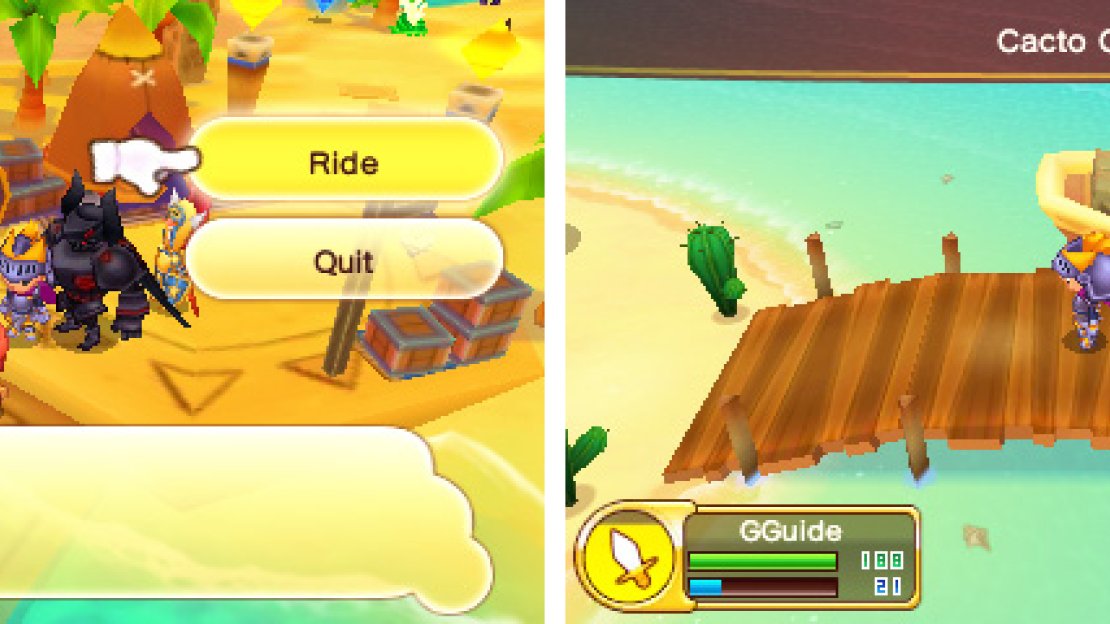 Some Challenges require you to visit Cacto Cove, so it helps to know its location.