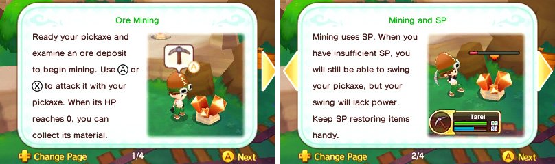 When Mining, it’s wise to have SP Potions in your Pouch.