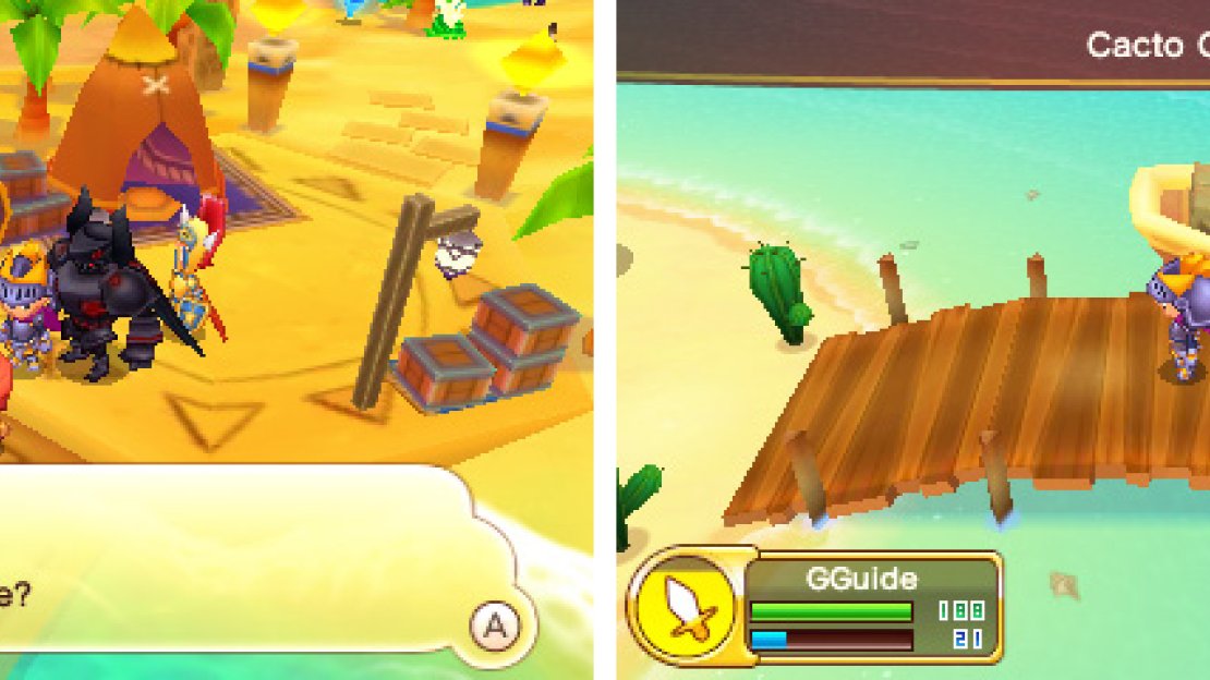 You can find Melusine, a Mercenary colleague, living at Cacto Cove.