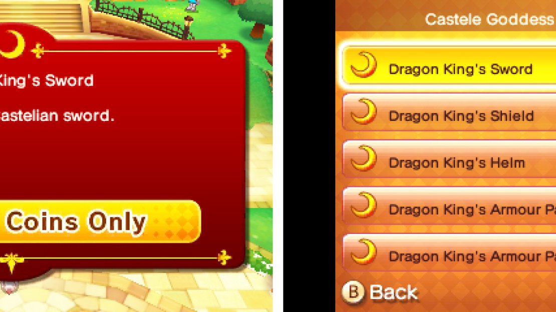 That sword looks spiffy, but if you’re unlucky, you could waste a hundred coins to get it.