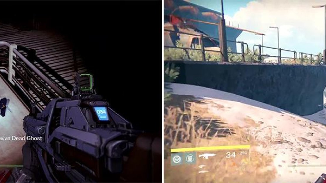 Jump onto the crates (left) to find number 9. Follow this path around (right) to find number 10. Beware the Hallowed Knight!