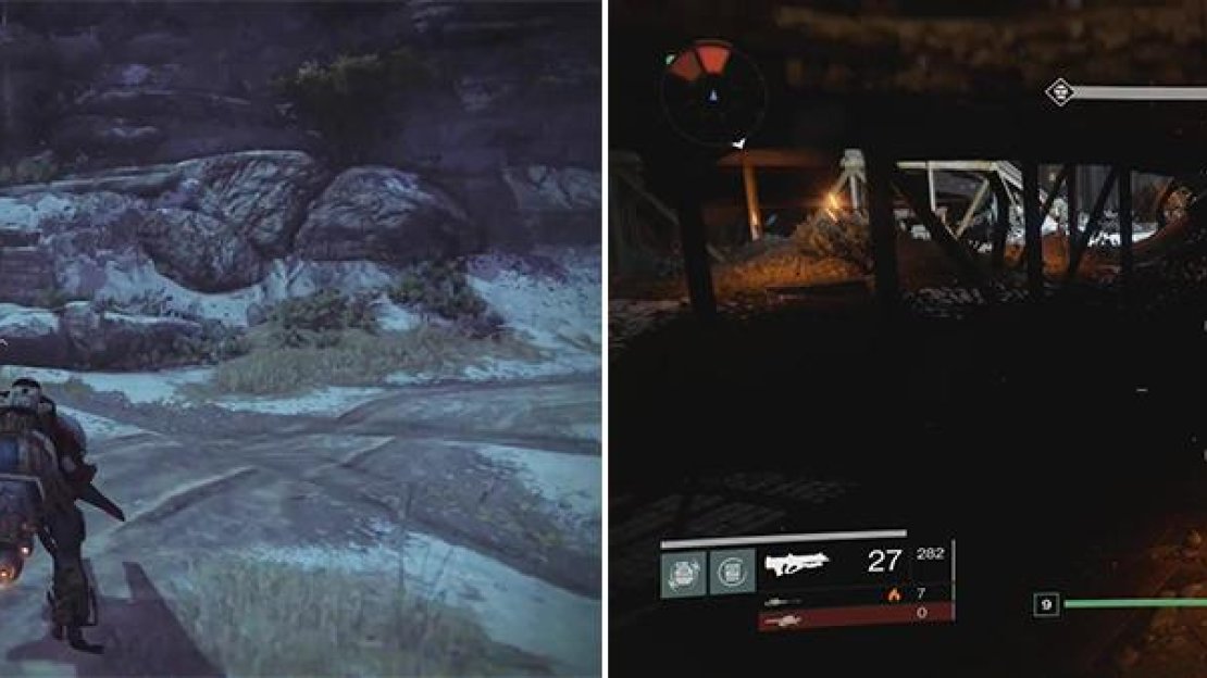 Head into the cave here (left) for chest number 4. In the fight against Sepiks Prime, head downstairs and under there is chest 5 (right).
