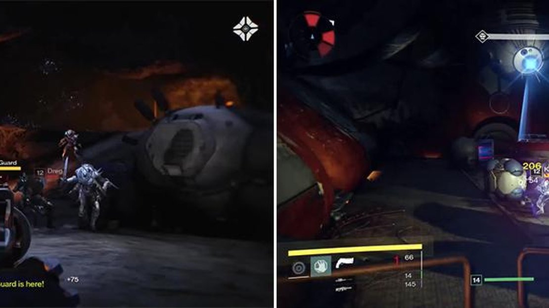 The Kell’s Guard will rush you as you enter here (left). They are strong so keep moving. They appear later on also so make sure to dispatch them quickly.