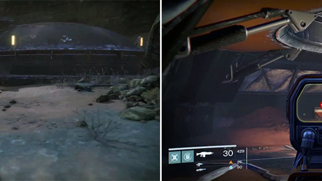 Head inside this building (left) to find the ghost.