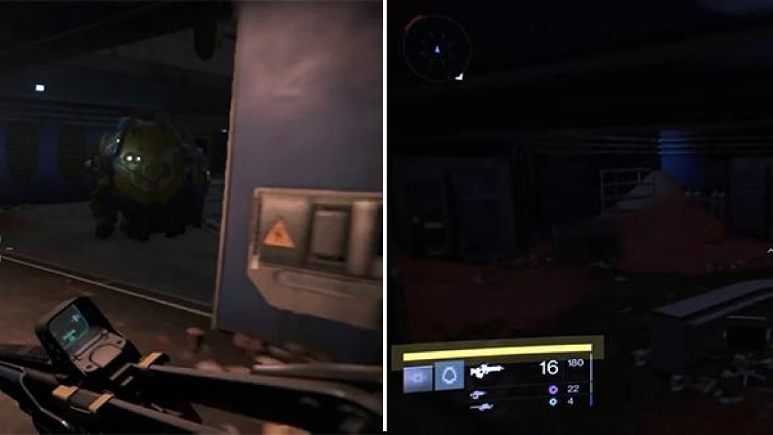 You can enter from this side too (left) and jump into the room to find the chest behind a desk.