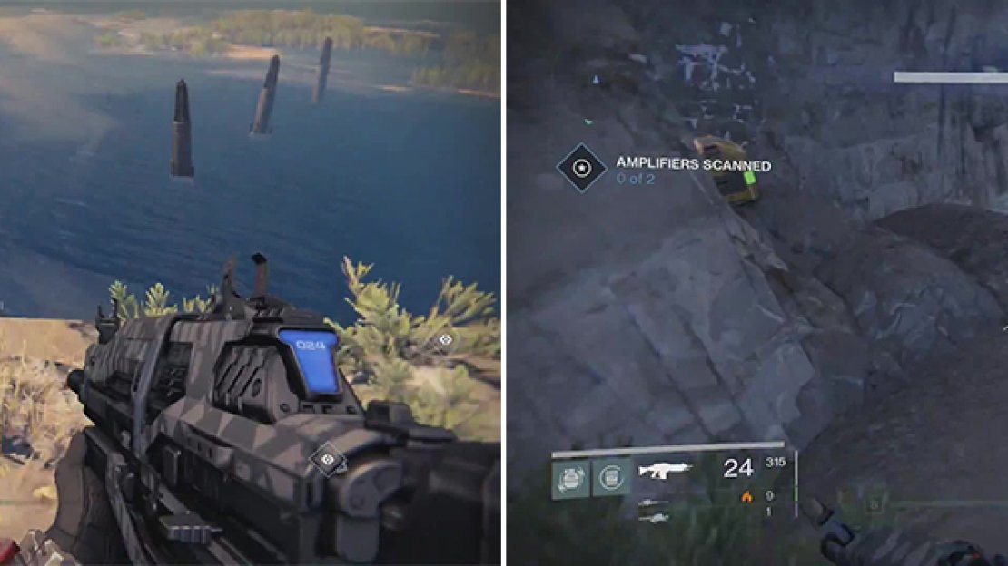 Jump down here and run along the cliff line to find chest 3.