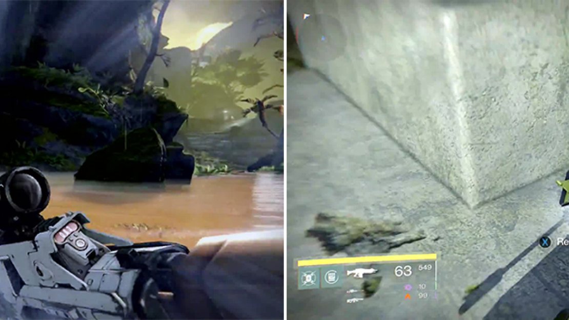 Find this structure (left) and jump on top to grab the ghost.