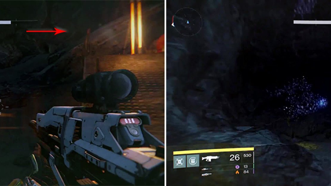 You can also follow the ramp up here to the same corner and the ghost.
