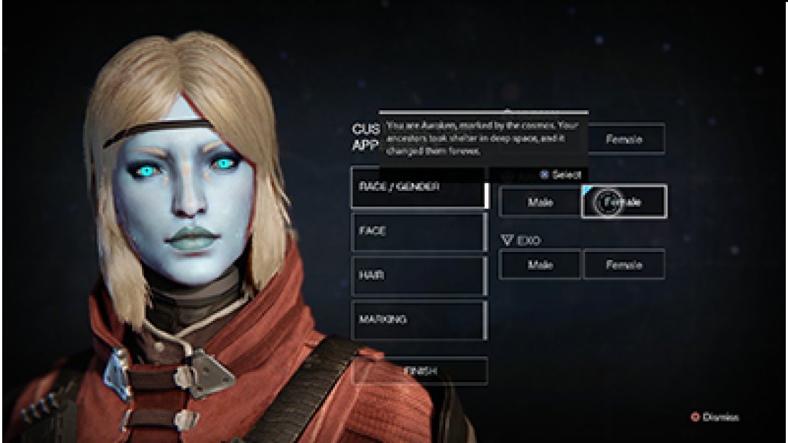 The three races make no difference to your character so choose whichever you like. Make something cool!