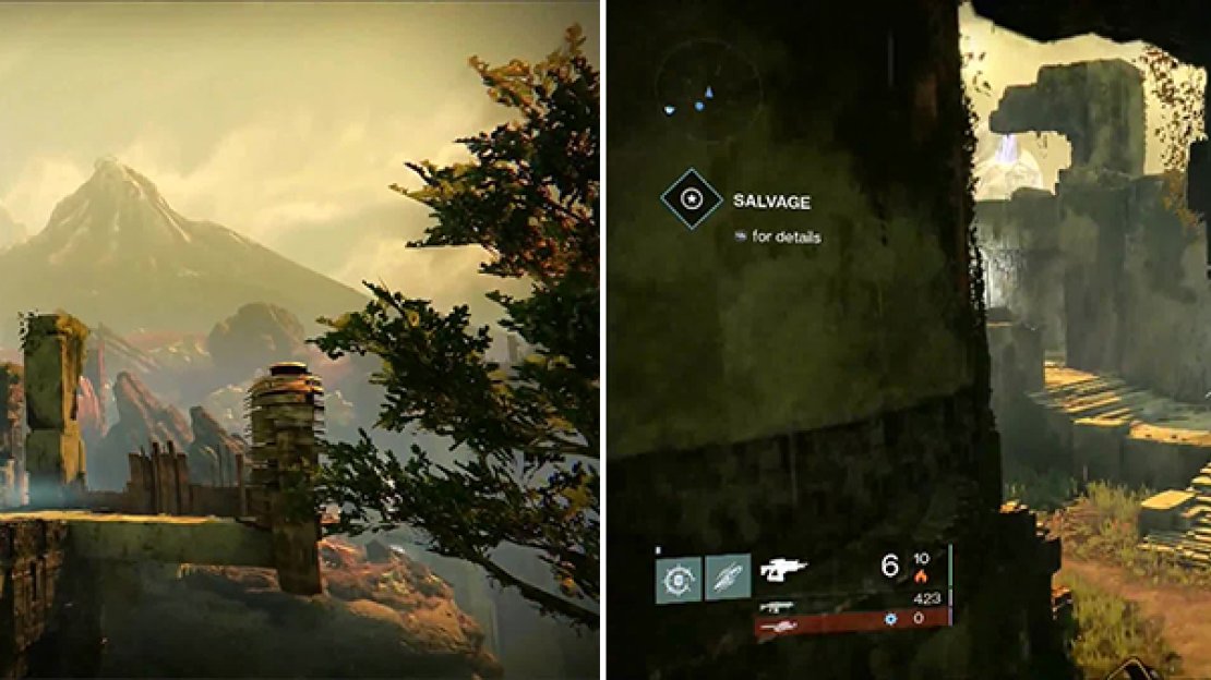 There are a lot of open areas near sheer cliff faces as well as plenty of structures to fight around.