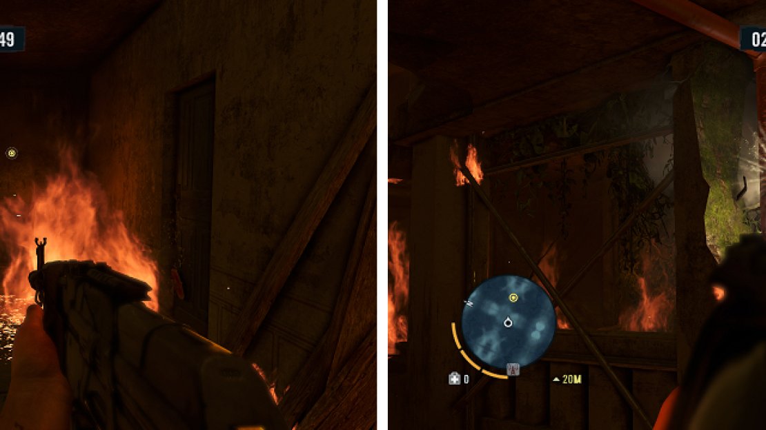On the way to rescue Liza, you’ll have to shoot pipes to put out fires that’s blocking your way.