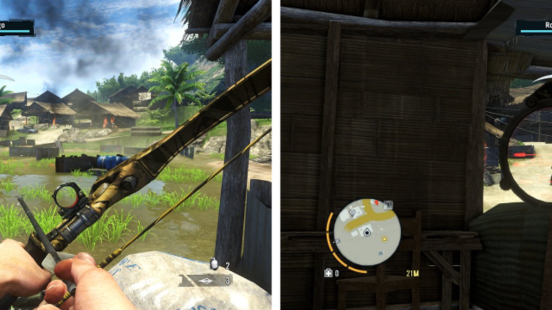You’ll have to protect Rongo here, so make sure you keep an eye on his location at all times, as well as his health on the top of the screen.