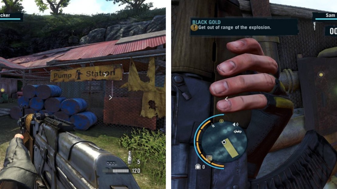 This is the bomb spot in the southeast. Once you plant it, you have 20 seconds to get away from the blast radius.