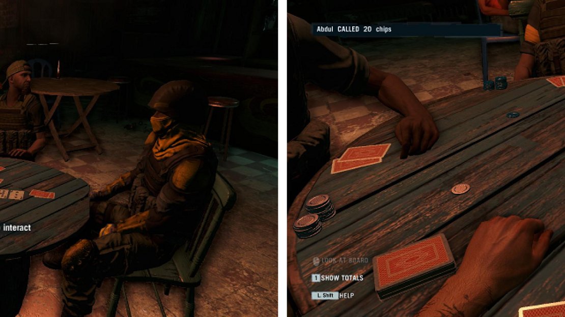 Although it’s highly rigged for you to win, it’s best to practice playing poker in this mission.