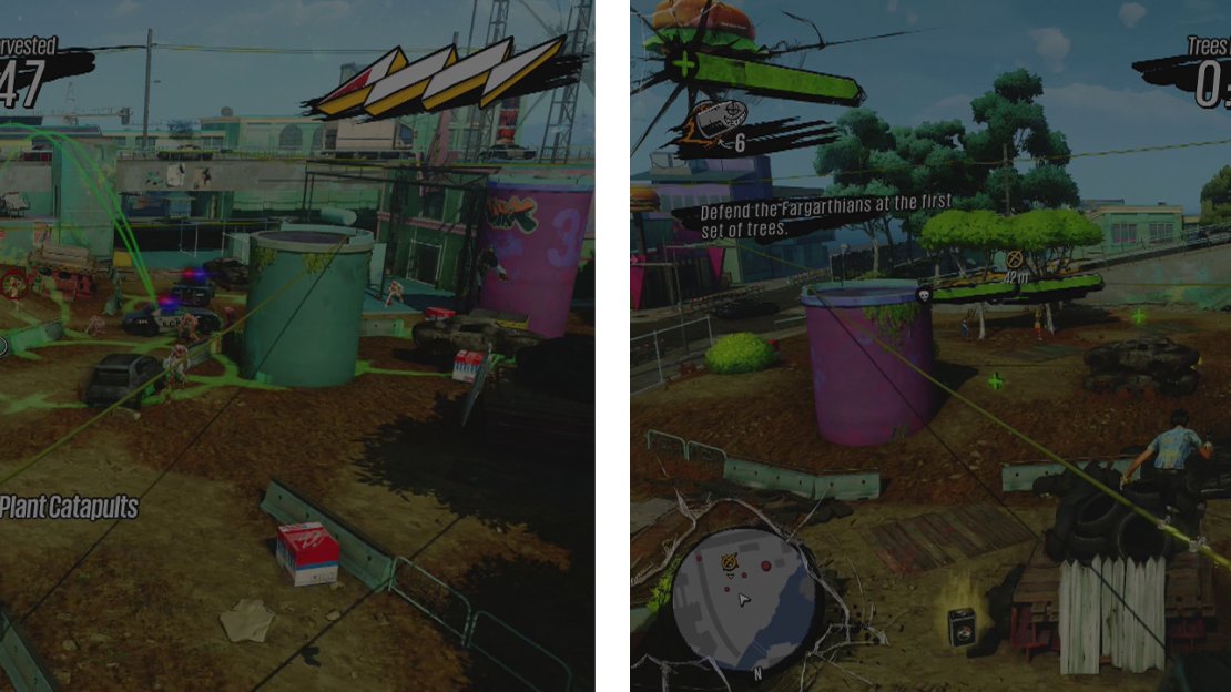Keep an eye on the mini-map and use the catapults to defend the Fargathians.