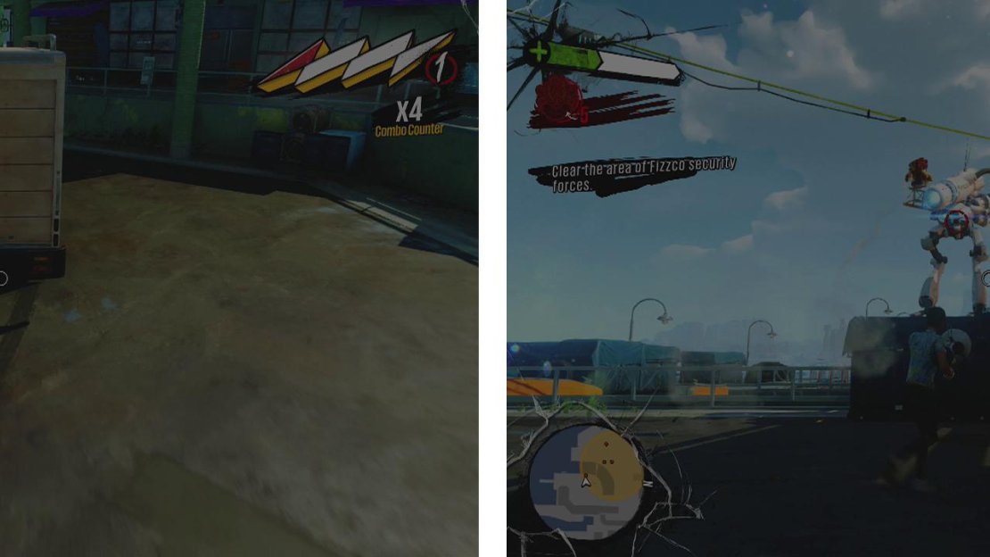 Attempt to loot a truck (left) to meet a new enemy - the Bomb Bot (right).