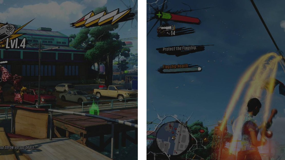 On the final stretch, look out for Herkers (left) and additional Wingers (right) which you should take down if possible to mitigate damage to the ship.