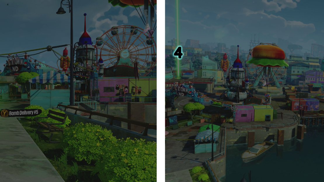 You can begin the challenge here (left). Here is our suggested route through the checkpoints (right).