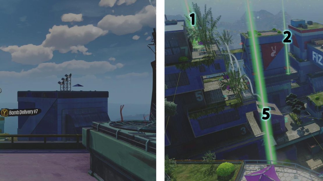 You can begin the challenge here (left). Here is our suggested route through the checkpoints (right).