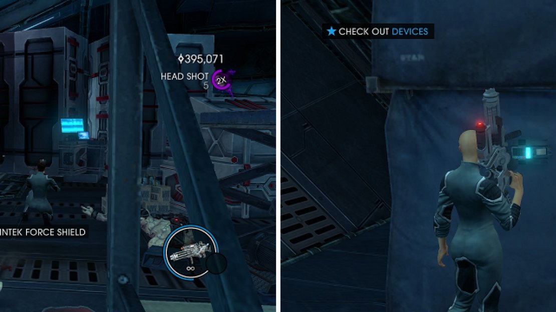 Clear out the cargo bay of Zin, then pick up the two bombs that they planted in the room.