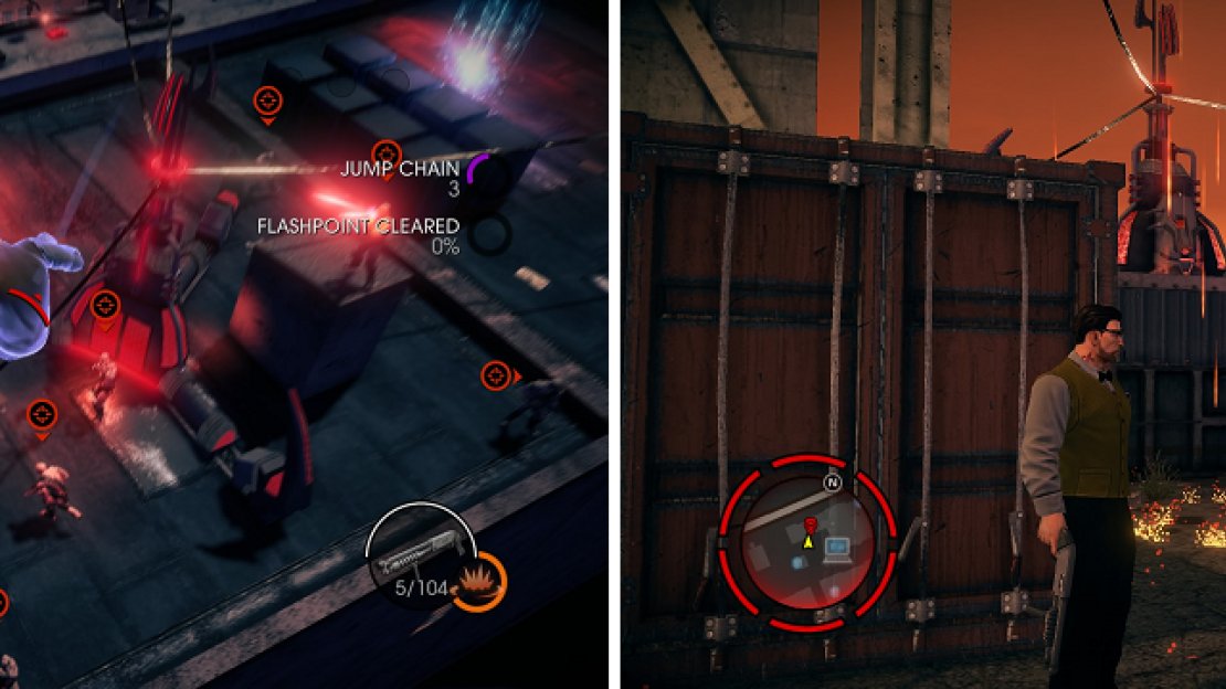 Flashpoints are a simple case of kill all marked Zin, but you will sometimes have to fight a Warden as well (right).