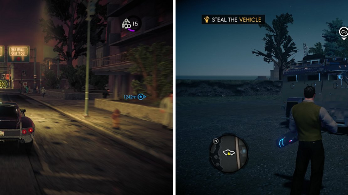 Some vehicles are moving when you have to get them, while others are stationery and guarded by a few enemies.