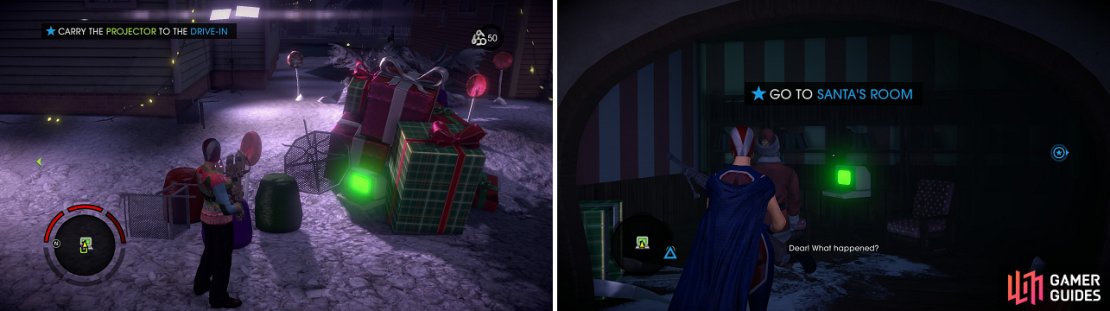 If you have the Collectible Finder from the main game, then the Christmas Text Adventures will appear on your mini-map.