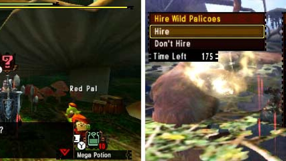 When out questing, stop by where the cats hide out to find more Palico companions!