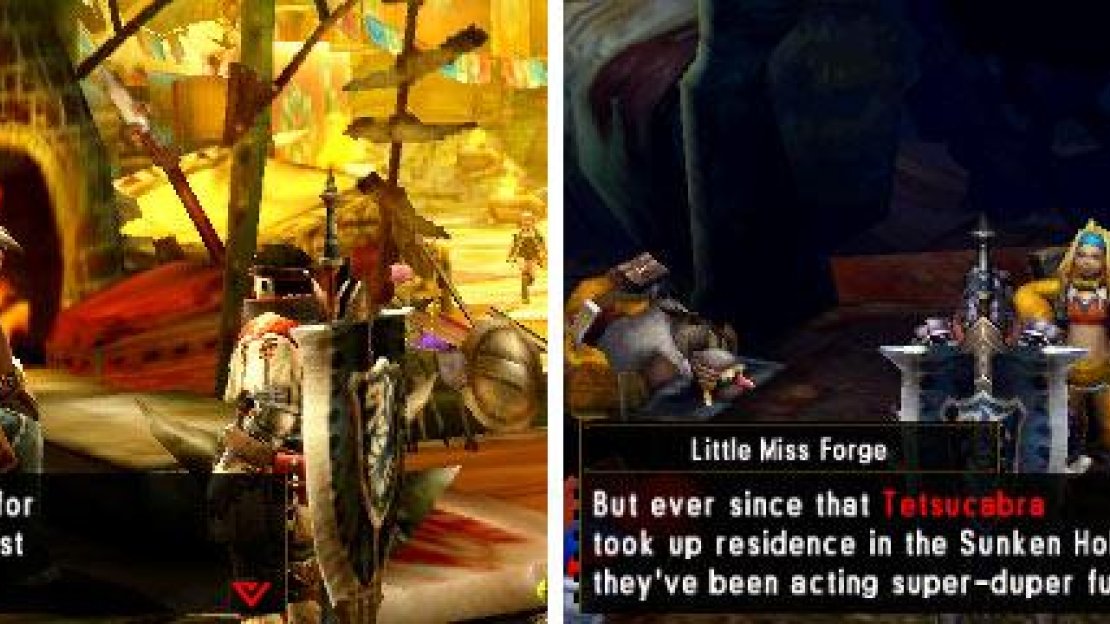 The Man, and later on, Little Miss Forge, will be your go-to for weapons and armor!
