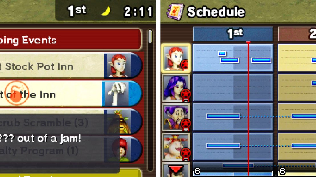 Tap the bottom-right tab on the touch screen to switch between the two modes.