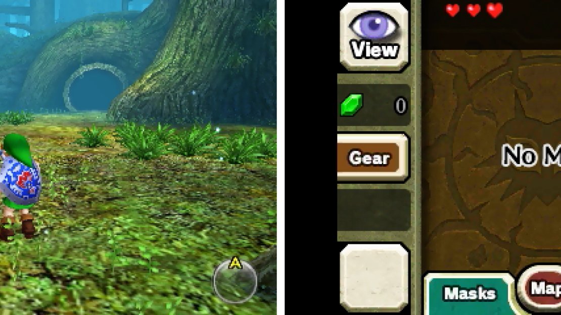 If you’ve played Ocarina of Time 3D, the layout of the bottom screen is basically the same.