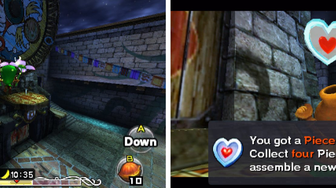 There are a whopping 52 Pieces of Heart hidden in Termina; this one isn’t so hidden though.