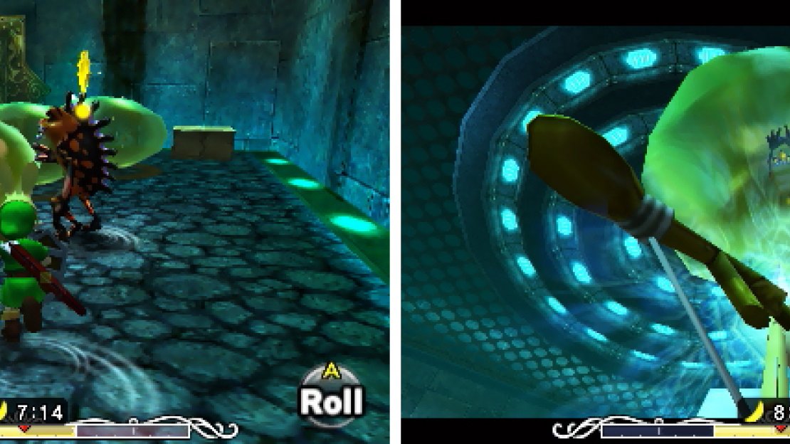 Try not to stand under the boss, as you will take damage if it shatters on top of you.