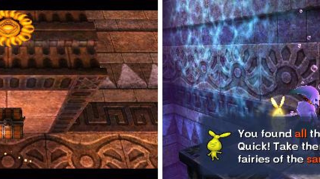 This tricky fairy requires flipping the tower upside-down and then rightside-up.