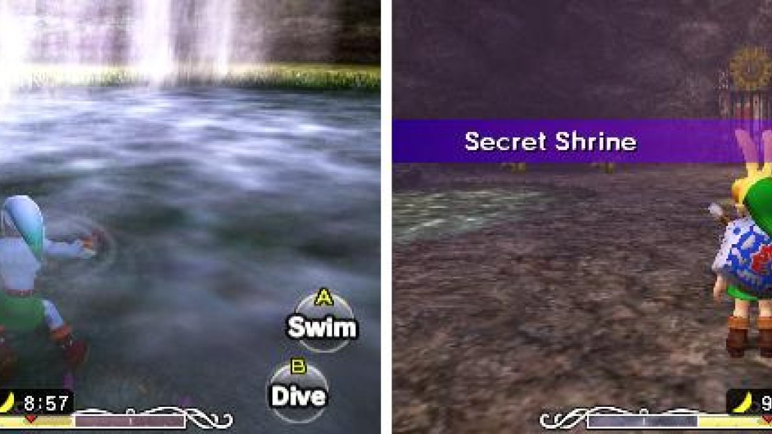 For an easier time, you’ll want to swim in the river as Zora Link.