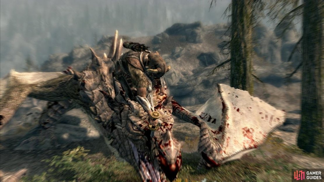 “Dark Overlord Fire“ A dragon encountered underground in Blackreach.