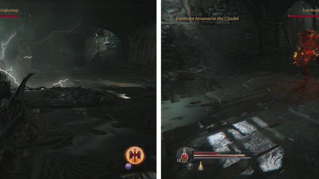 The Lightning Brother (left) and the Fire Brother (right).