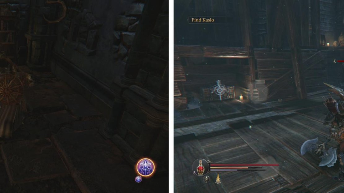 There is a hidden room behind the bookcases in the very first area (left). There is another Empty Bottle in a rune-locked chest to the left of the path to the Cemetary (right).