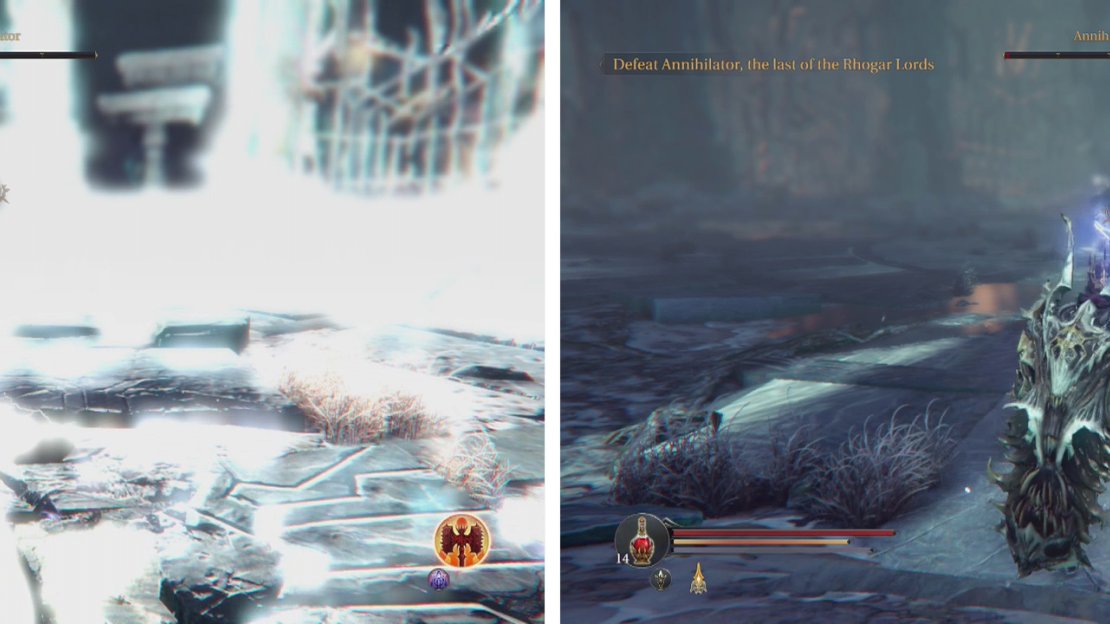 The stunning flash is unavoidable (left) so get as far away as you can. The chain lightning can be extremely damaging (right) if you let it hit you.