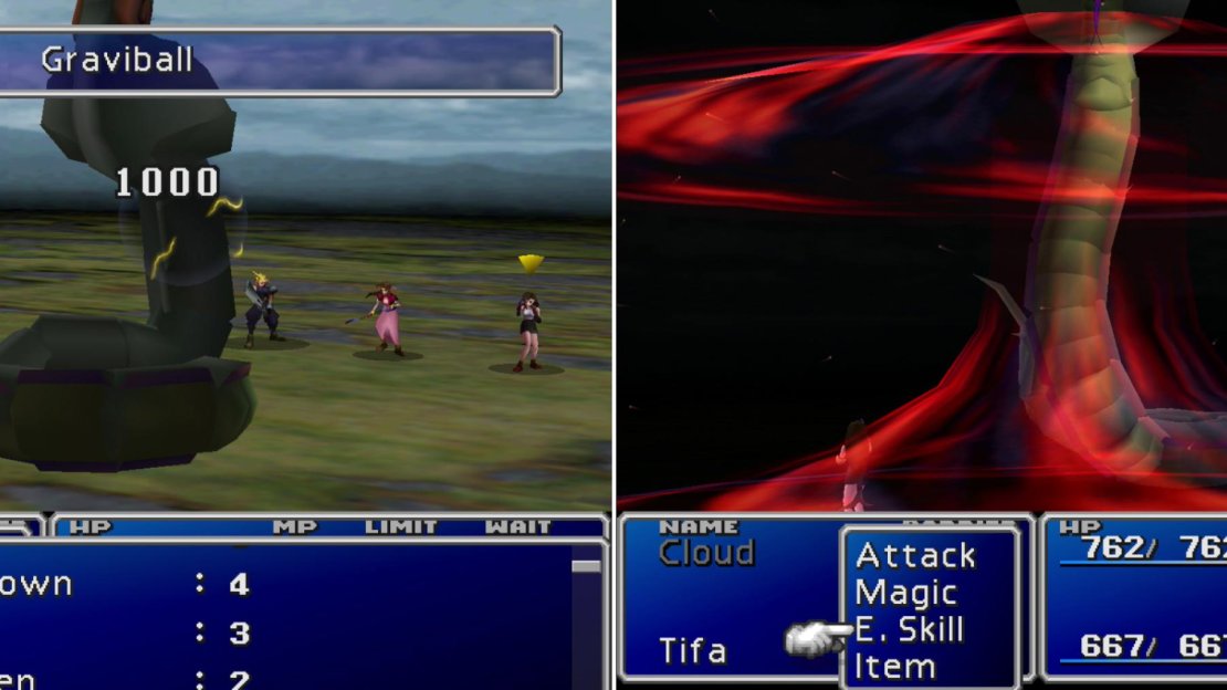 If you’re brave enough to engage the Midgar Zolom, weaken it with Graviballs (left) and try to survive its “Beta” attack to learn it (right).