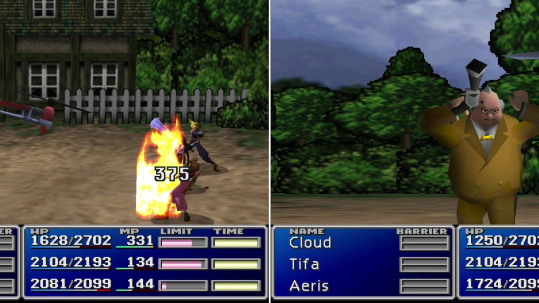 Palmer has new-found confidence, possibly due to his potent Mako Gun (left). In the end, however, his taunting gets the best of him (right).