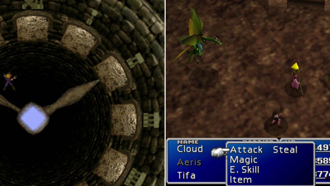 If you get clipped by the second hand, you’ll fall from the Clock Room (left) and have to fend off two Ancient Dragons, who are less fearsome than their names imply (right).