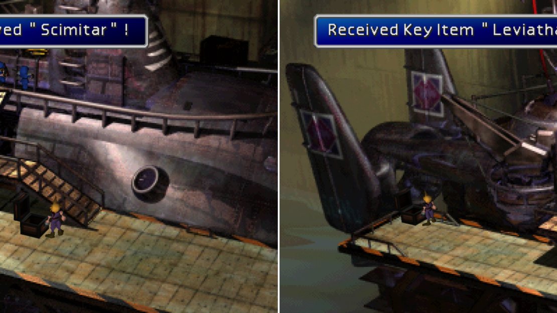 After defeating Carry Armor, pick up the Scimitar, a great weapon for Cid (left) and the Leviathan Scales (right) an item that’ll allow you score even more gear, shortly.