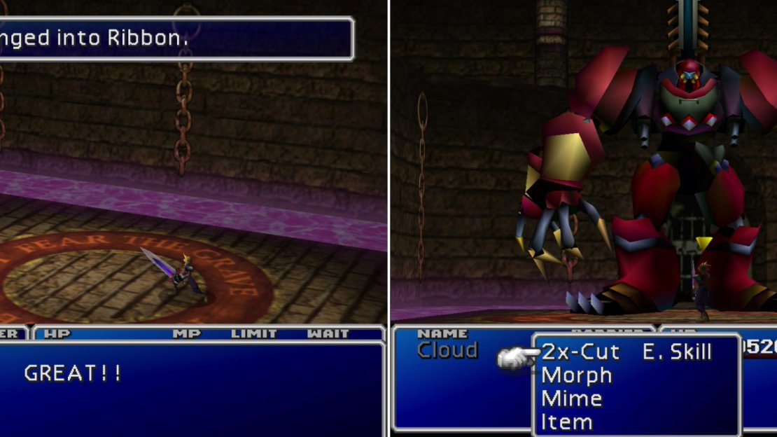 The Ho-Chu enemy in the special battles can be morphed in a Ribbon, making this the easiest way to earn this epic accessory (left). The special battles in the Battle Arena will pit you against more fearsome foes than in the normal battles (right).
