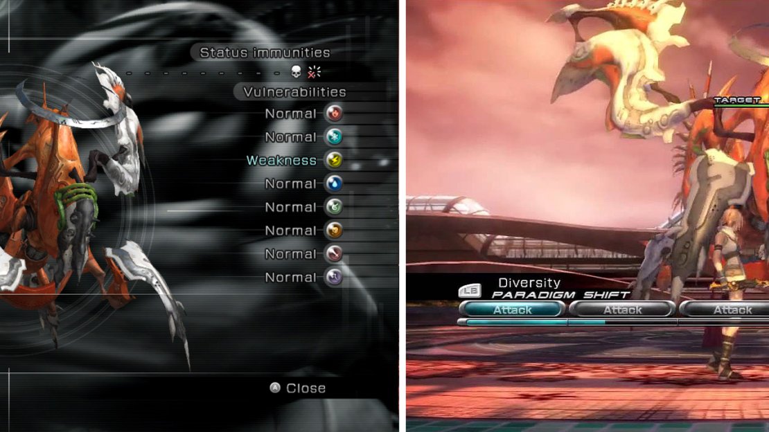 Hope begins the battle alone, but after his health is reduced to 1 HP or a certain amount of time has passed, Lightning and Fang join the party and then the proper battle begins.