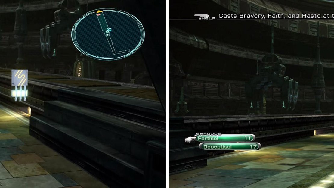 (Left) Save Point (Right) You can return to the previous area to grind for shrouds.