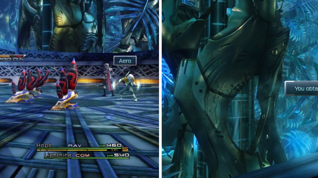 Fight the 6x Frag Leech (left) and then collect the Hawkeye weapon for Hope (right).