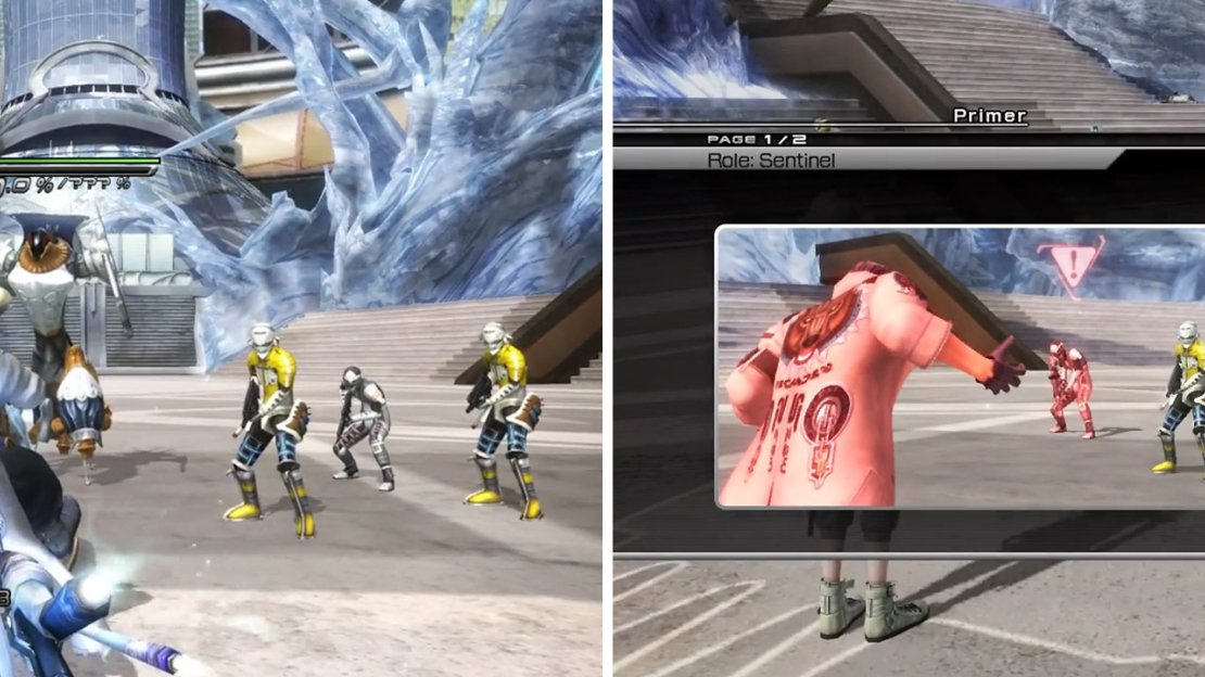 Control switches to Snow in Gestalt mode (left) and then you will see a Tutorial on the Sentinel role (right).
