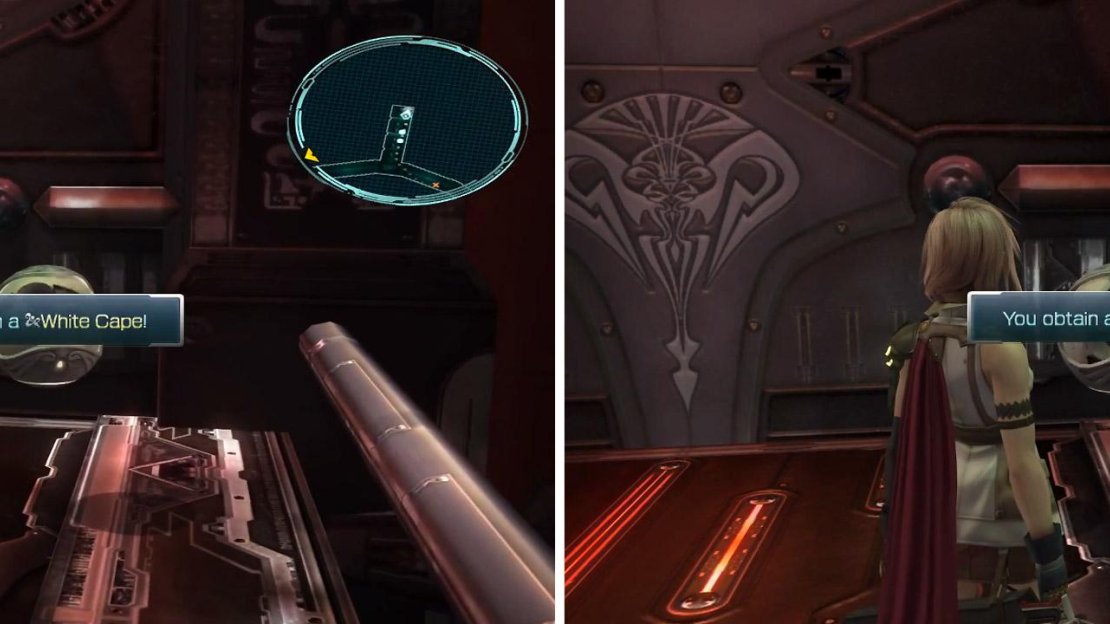 White Cape (left) and Pain Dampener (right) locations.