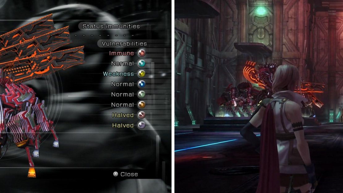 Berserker Enemy Intel (left) and the Hibernatorium area itself (right).